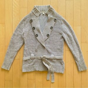 BANANA REPUBLIC | Banana Republic Belted Cardigan | Color: Grey | Size: …